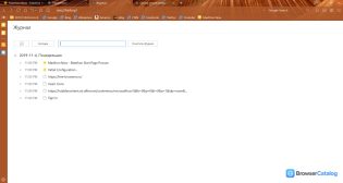Браузер Maxthon — Журнал посещений