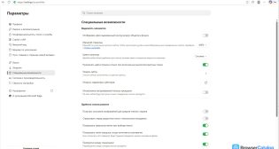 Microsoft Edge — Настройки специальных возможностей