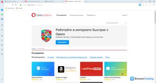Браузер Опера — Установка расширений